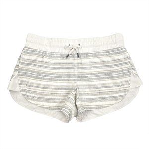Athleta Cabo Beachside Linen Shorts Multicolored Striped Women's Size 10